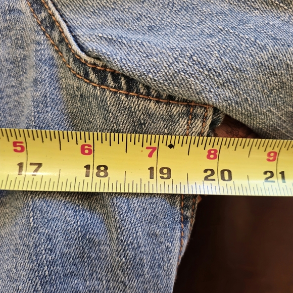 NOT YOUR TYPICAL CHARMING OLD NAVY DENIM...BUT UPCYCLED. SIZE L - Picture 15 of 16